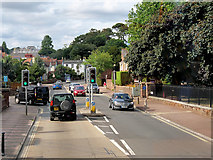 SX8861 : Torquay Road, Traffic Lights at the Milk Bottle Junction by David Dixon