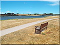 SP7669 : Bench overlooking Pitsford Water by Malc McDonald