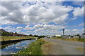 The Union Canal passing Redding Industrial Estate