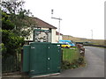 Roadside automatic weather station in the north of Fochriw