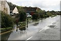 SY6290 : Flooded road at Winterbourne Abbas by Becky Williamson