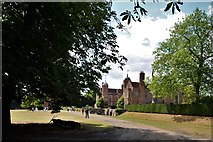 TL8647 : Long Melford, Kentwell Hall from the stable block by Michael Garlick