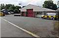 SN9768 : Rhayader Fire Station and vehicle by Jaggery