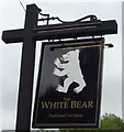 Sign for the White Bear Inn, Barrowford