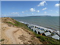 Coastal scene at Milford-on-Sea in July 2018