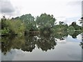 Landing stages, south bank, River Ure