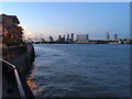 Thames Path with O2 in the distance