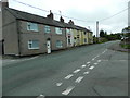 Houses on the A5104 at Treuddyn