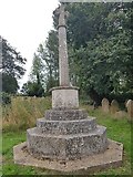 TM3992 : War memorial in the grounds of St Michael's church, Geldeston by Helen Steed