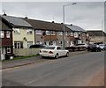 Rooftop solar panels, Monnow Way, Bettws, Newport