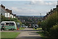 View over Kent from the top of the hill at Blythe Hill Fields