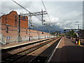 Railway lines at Manchester Airport station