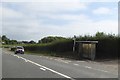 Bus shelter by A48 near Wibdon