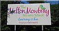 The Melton Mowbray Nursery School sign 1