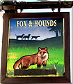 Fox & Hounds name sign, Blackmill