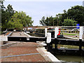 SP7449 : Grand Union Canal, The Top Lock at Stoke Bruerne by David Dixon