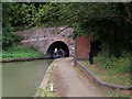 SP7350 : Grand Union Canal, Narrowboat Entering the Blisworth Tunnel by David Dixon