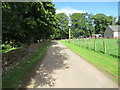 Road out of Templewood Farm near Brechin