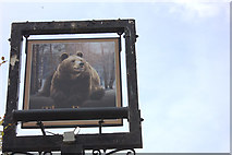 SU3368 : Sign at the Bear, Hungerford by Robert Eva