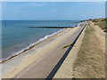 Beach and sea defences at Bacton