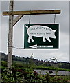 The Parsons Nose Dingestow direction and distance sign