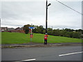 Guardsman scarecrow on Front Street, New Hunwick