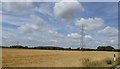 SO6343 : Power lines crossing the valley of River Frome by David Smith