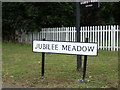 Jubilee Meadow sign