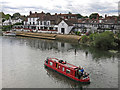 Narrowboat on the River Thames by The Hythe