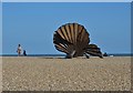 TM4657 : "The Scallop" on Aldeburgh Beach by Neil Theasby