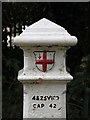 Coal tax boundary post no.84, by River Park Avenue (detail)