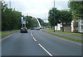 A4054 nears Taff Bridge in Merthyr