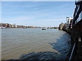 The Thames Path National Trail near Rotherhithe Station