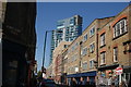 View along Sclater Street from Brick Lane