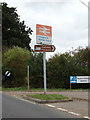 TL8928 : Chappel & Wakes Colne Railway Station sign by Geographer