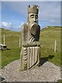 Replica of one of the Lewis chessmen