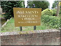 All Saints Church sign