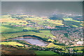 Tintwistle and Bottoms Reservoir, from the air