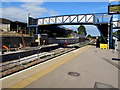 Engineering work at the edge of Filton Abbey Wood railway station, South Gloucestershire