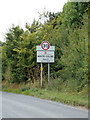 White Colne Village Name sign