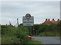 White Colne Village Name sign