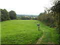 Path through a field near Chiddingstone Hoath