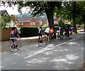 Sunday cyclists in Leckhampton, Cheltenham