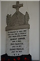 War Memorial Plaque, St Radegund Church, Grayingham