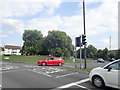 Approaching a roundabout on the A40 at Cheltenham