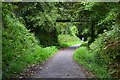 Disused railway cutting through Instow