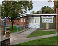 Entrance ramp to Pewsey Police Station