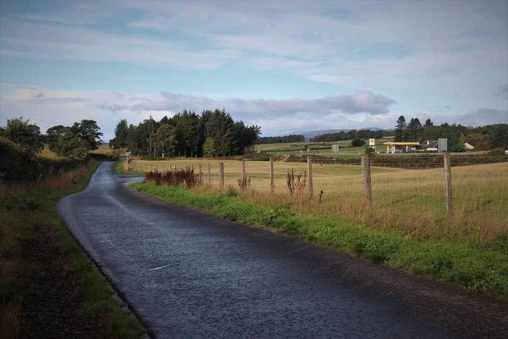 New minor road off the A9 at Gleneagles © Alan Reid :: Geograph Britain ...