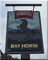 Sign for the Bay Horse, Baxenden