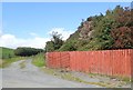 Entrance drive leading from the Aughanduff Road